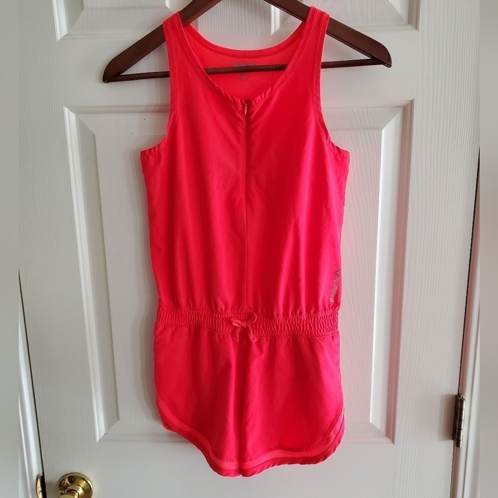 Reebok One Piece Sleeveless Romper - Pink size youth L